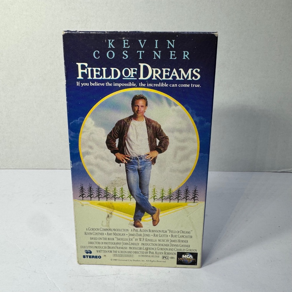 Field of Dreams VHS 1992 Kevin Costner MCA Universal Home Video PG Movie Vintage